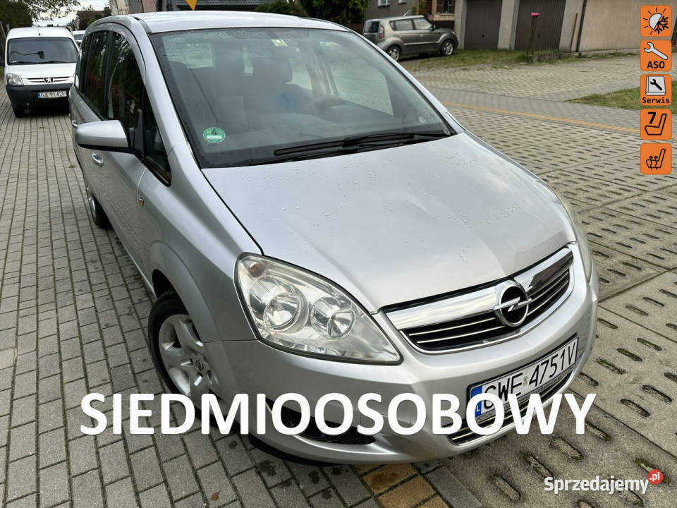 Opel Zafira Niezawodnamocna benzyna7 mhak elektryczne lusterka Wejherowo