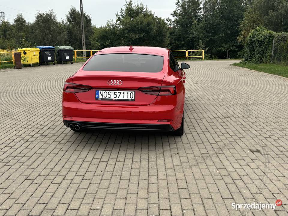 Audi A5 Sportback 20 TDI 190 Quattro S line elektrycznie ustawiane fotele warmińsko-mazurskie Pasłęk