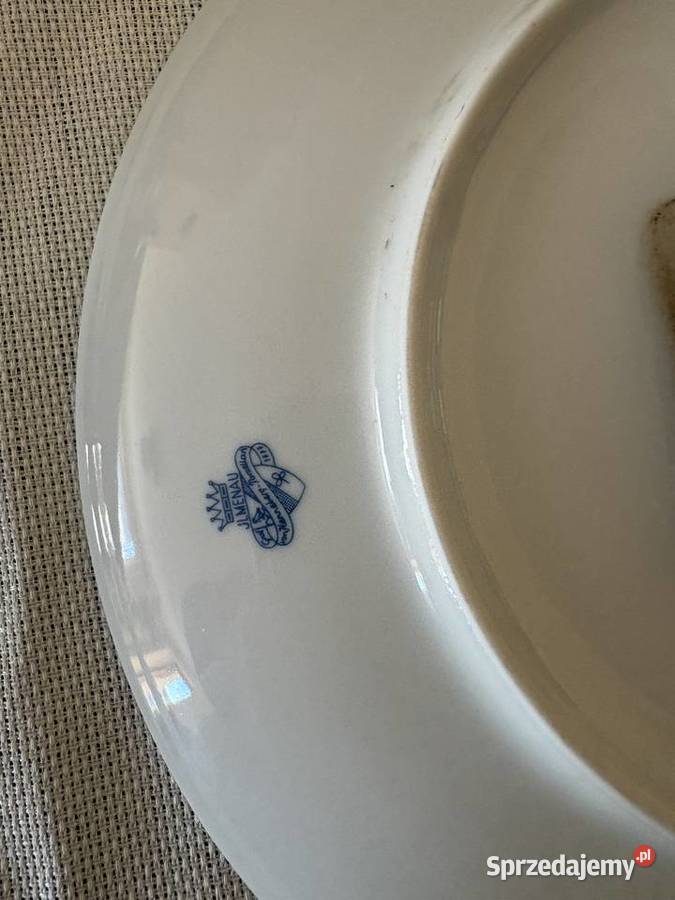 Porcelanowy kuchenny zegar wiszący wzór cebulowy Zegary Legnica