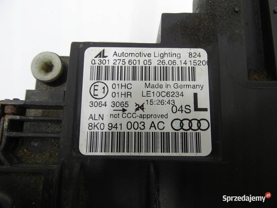 LAMPA LEWA PRZÓD PRZEDNIA AUDI A4 B8 LIFT 1115R