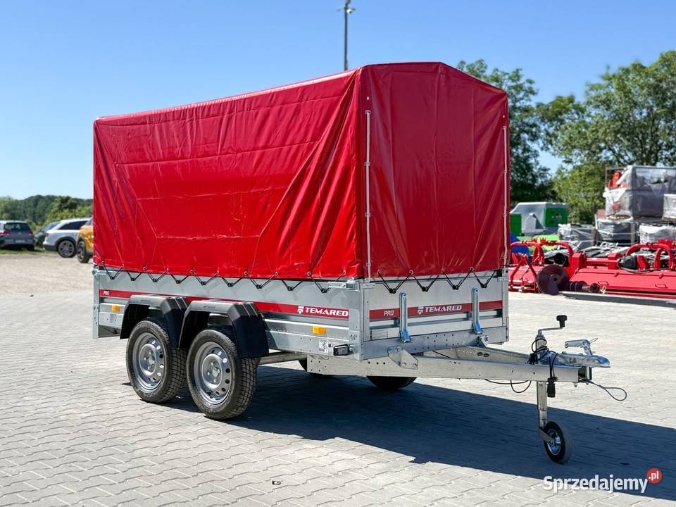TEMARED PRO 26122 przyczepa dwuosiowa z plandeką Cegielsko