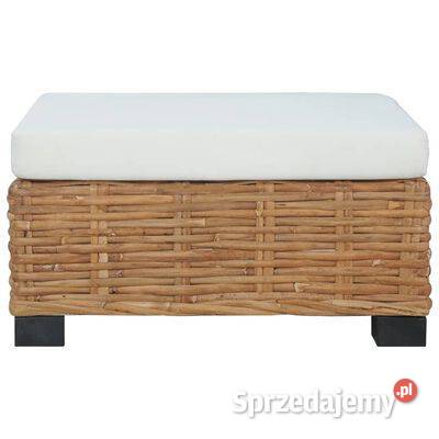 vidaXL Podnóżek z poduszką naturalny Warszawa