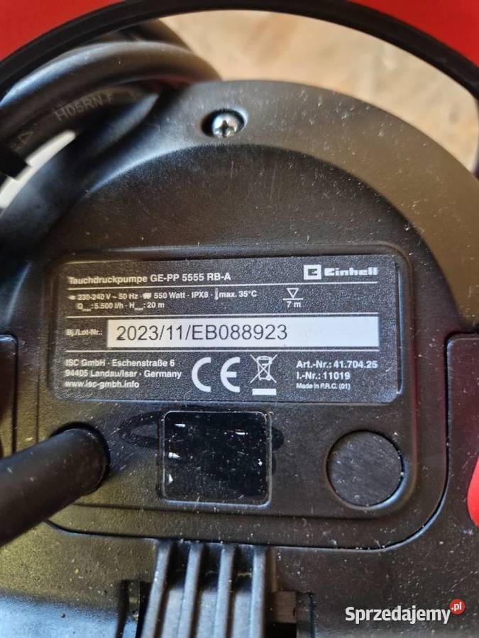 Pompa zanurzeniowa Einhell GEDP 5220 LL ECO Pozostałe Głogowa