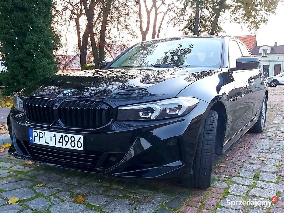BMW 318i 2023r G20 Steptronic 12 Pełna FV 23 automatyczna wielkopolskie Gizałki