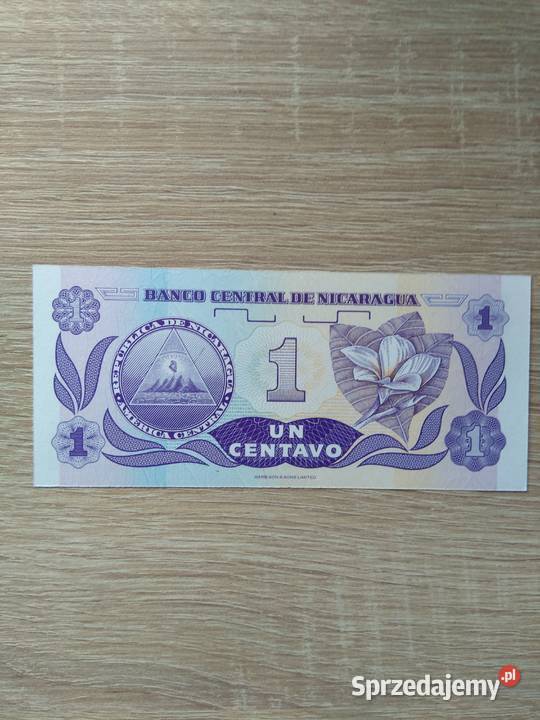 Banknot Nicaraguya 1 centavo Chrząstawa Mała sprzedam