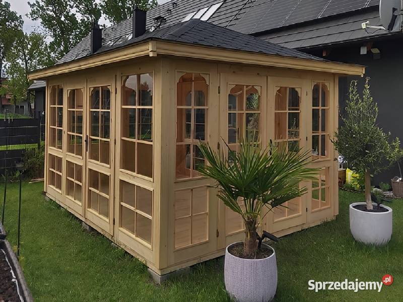 Altana 32 altanka 4x3 oszklona drzwi Parzymiechy