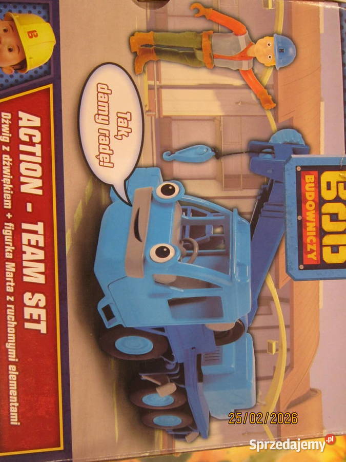Dzwig BOB BUDOWNICZY z bajki dzieci mazowieckie Warszawa sprzedam