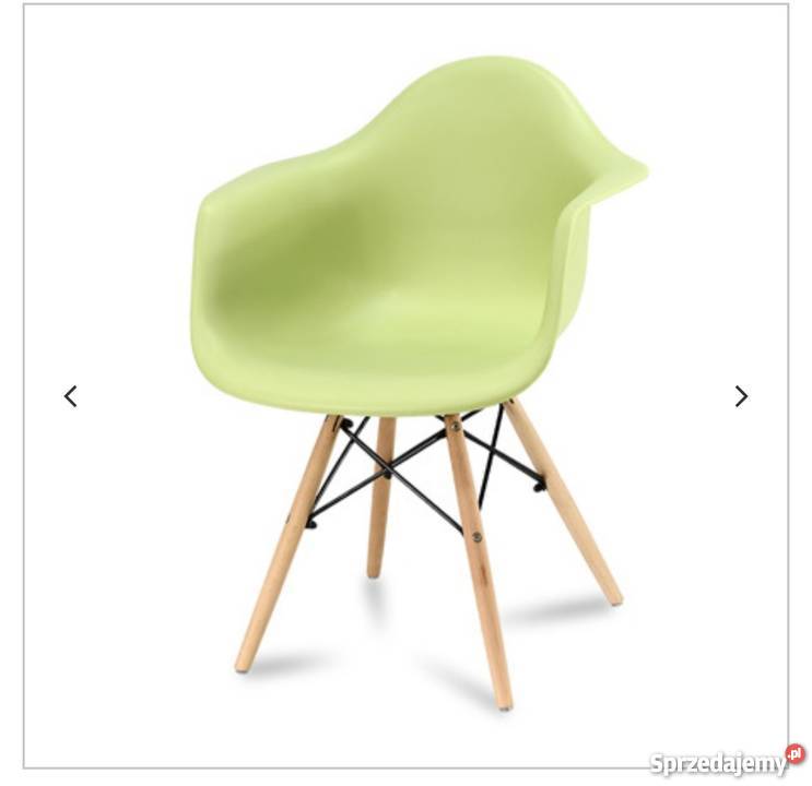 Nowoczesne krzesło designerskie zielone