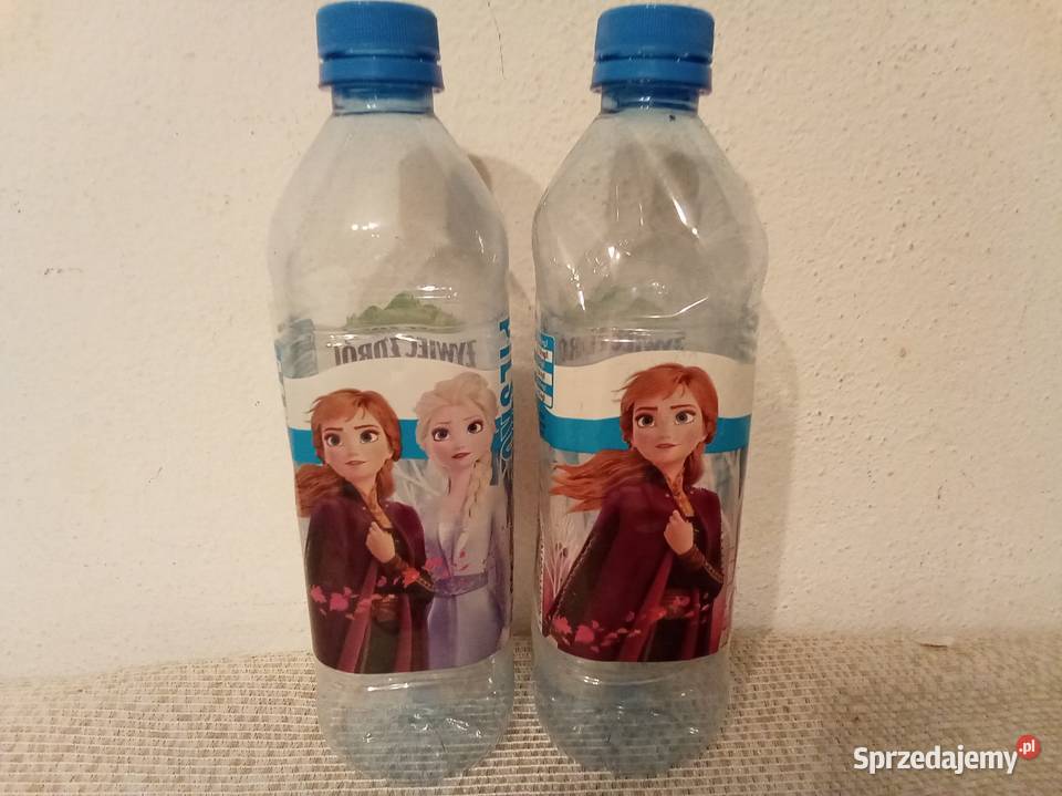 Dwie butelki wodzie kraina lodu frozen Disney Warszawa