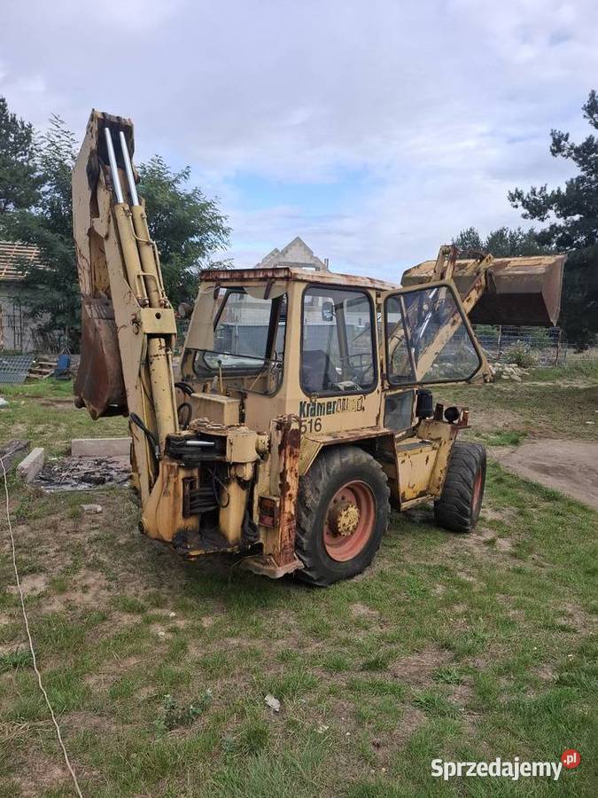 Koparko ładowarka Kramer 516 jcb Ostrówek jcb śląskie Miasteczko Śląskie