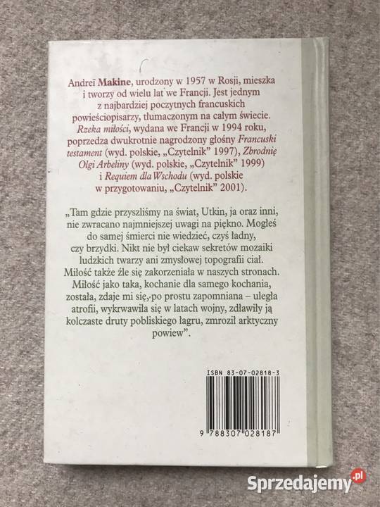 Małe wydania Czytelnik Makine Marai Proza i poezja Warszawa