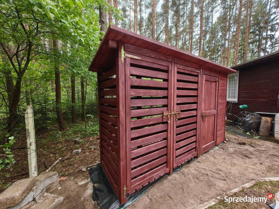 Domek narzędziowy drewniany z zamykaną drewutnią Kalety