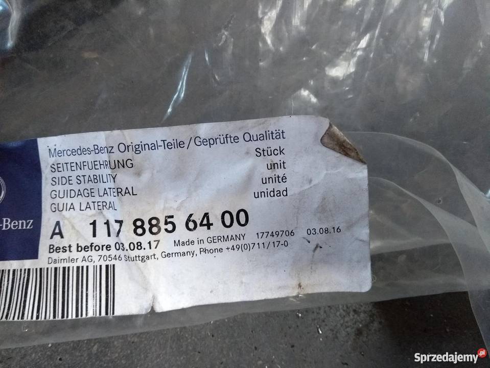 Mercedes CLA 117 ślizg zderzaka przód prawy Pilzno