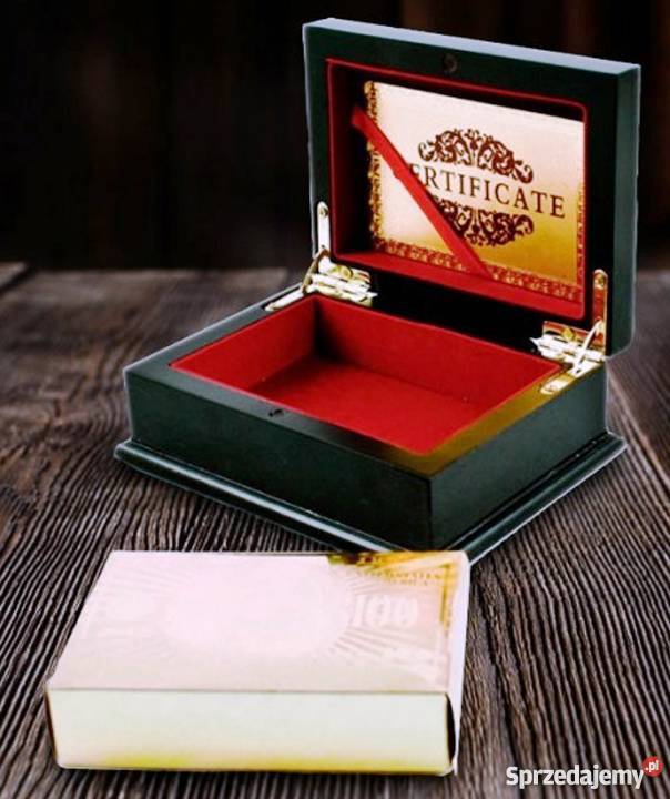 POKER ZŁOTO 24 kar Gold Talia Karty Etui Pudełko Pozostałe sprzedam