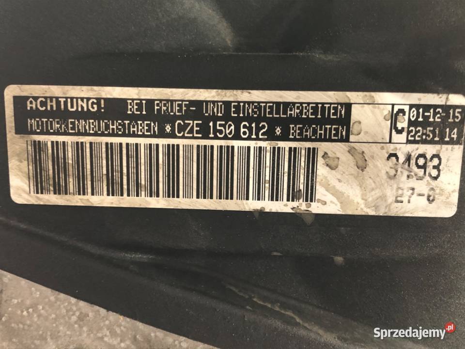 SILNIK SKODA 14 150 CZE SUPERB III osobowe