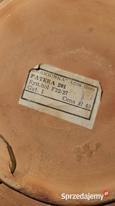 Talerz Łysak gora z etykieta sprzedam