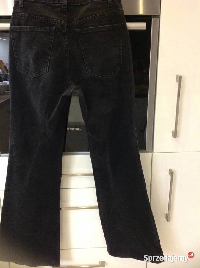 Spodnie Jeans Damskie COTTON ON XSS Dzwony czarny Nowa Sól sprzedam