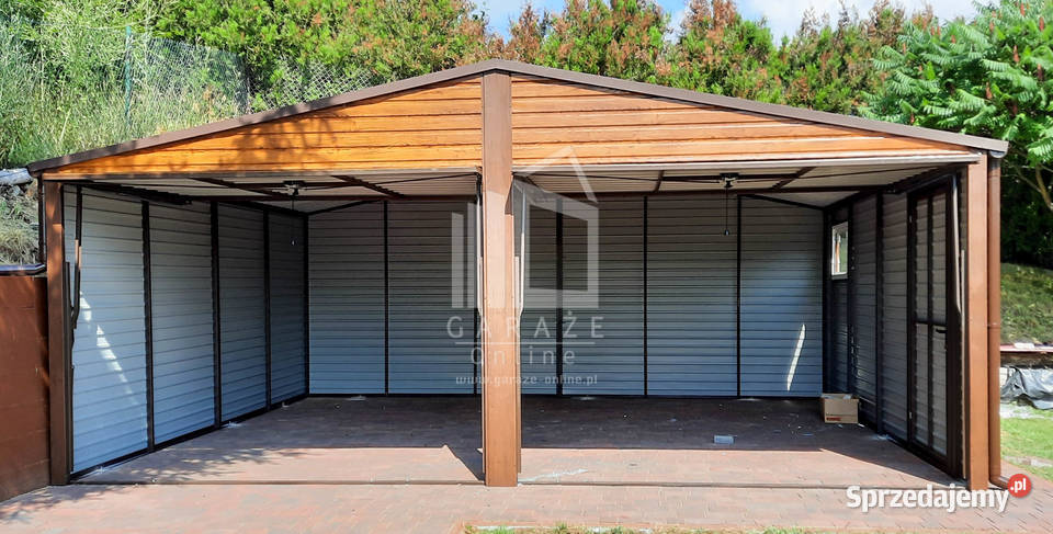 GARAŻ BLASZANY 6m x 58m dwuspad 2x Brama drzwi sprzedam
