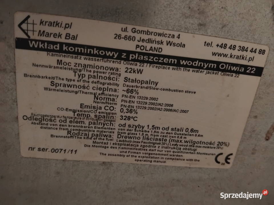 Kominek z płaszczem wodnym Pozostałe Połczyn-Zdrój