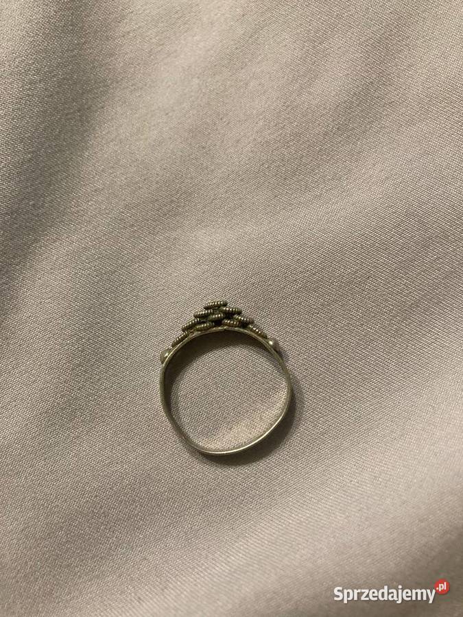 Srebrny pierścionek vintage srebro podkarpackie Nisko
