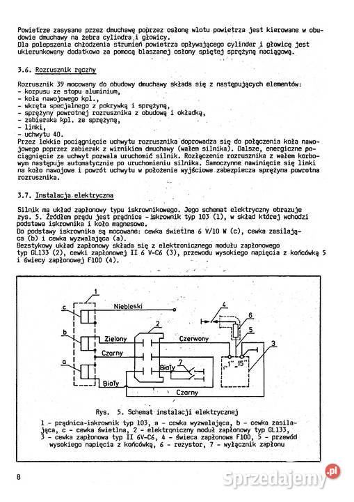 Dezamet silnik typ 171 instrukcja i katalog Stalowa Wola sprzedam