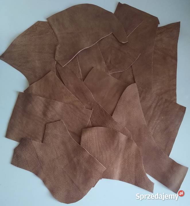 Skóra 485 g Naturalna Włoska Brązowy Postarzana Gdańsk sprzedam