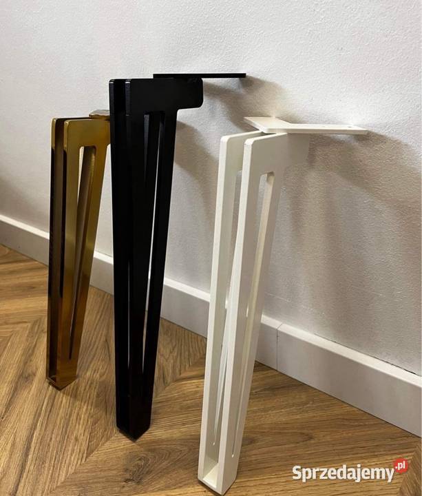 Czarne Nogi metalowe Stelaż Stolik kawowy 45 45cm Bochnia