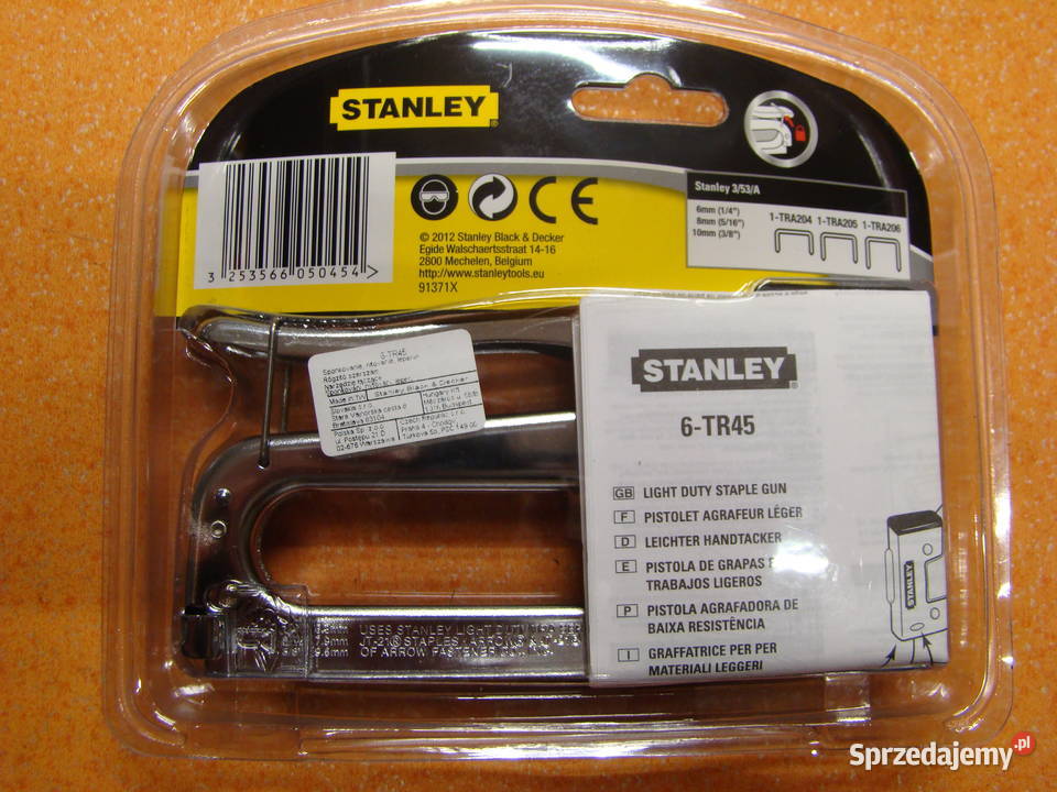 Zszywacz ręczny STANLEY zszywki 610 mm Ref 6TR45 śląskie Bielsko-Biała