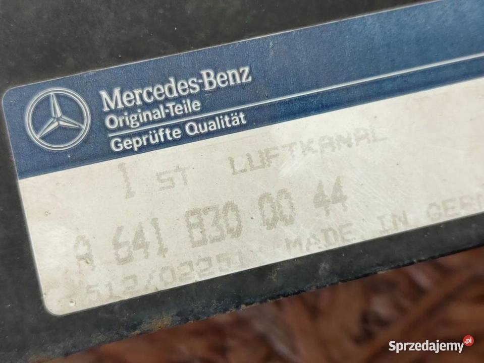 Kanał Wlot Dolot Powietrza Mercedes Benz SK Pleszew sprzedam