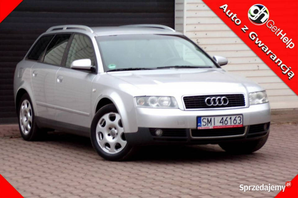 Audi A4 Avant Klimatronic 16 MPI 2003 B6 srebrny Mikołów