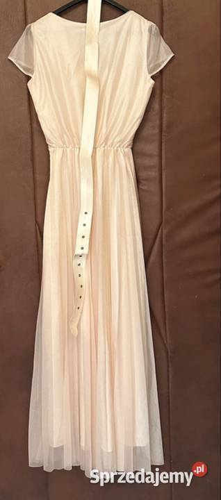 Piękna suknia ubrana raz do ślubu cywilnego Długość Maxi Grudziądz