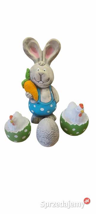 Królik gipsowy mega zestaw figurek wielkanocnych Szczecin
