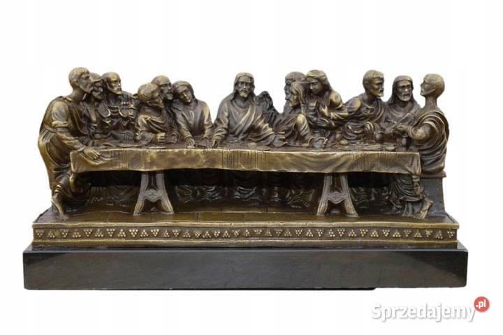 OSTATNIA WIECZERZA Scena z Biblii Figura z Brazu Kraków