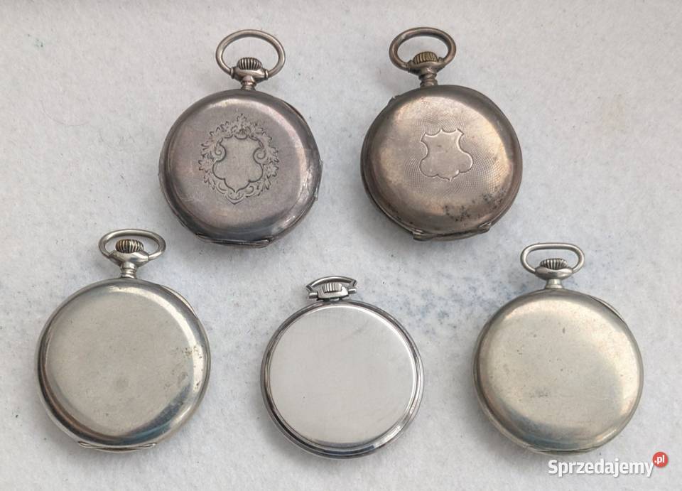 Zestaw 5 vintage zegarków kieszonkowych zenith Jarocin sprzedam