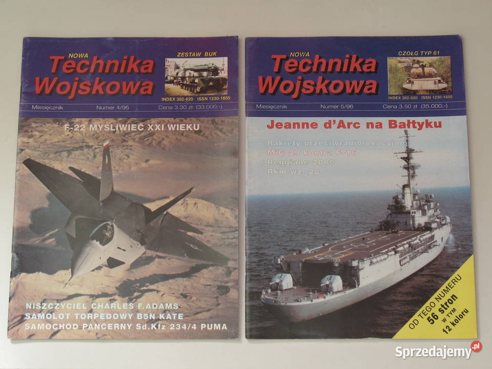 Technika Wojskowa rocznik 1996 10 numerów Kraków sprzedam