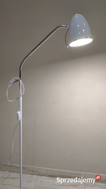 Lampa podłogowa biała wysokość 135