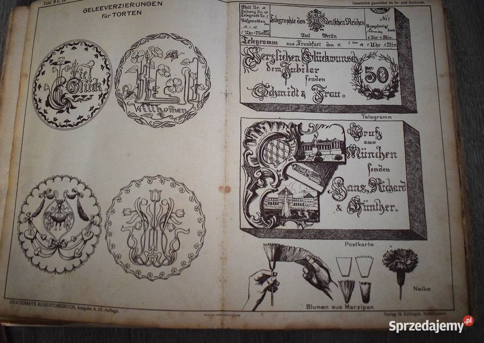 Podręcznik cukierników z roku 1910 wydanie Chełmno