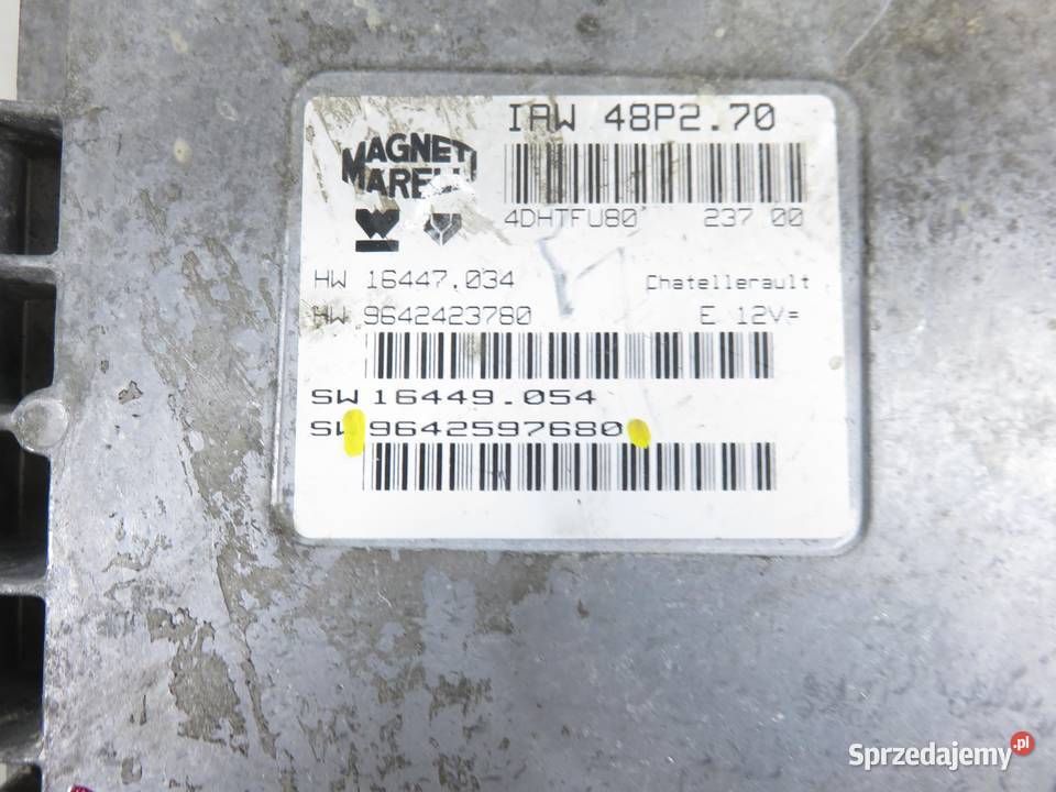 STEROWNIK PEUGEOT 206 11 i HFX 9642597680