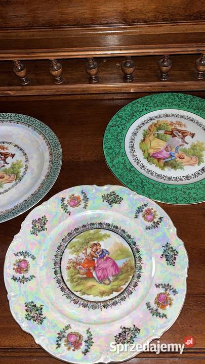 Patera Syg PP Ze sceną Miłości wiedeńskiej 125 Porcelana i szkło