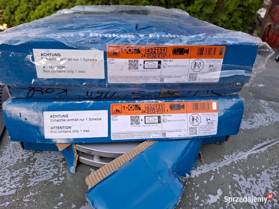 Nowe Tarcze Hamulcowe ATE 300m Fiat Ducato 3 Rok produkcji 2010 Skawina