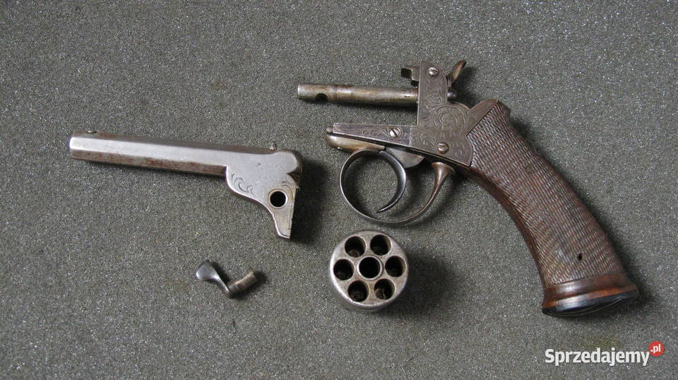 Rewolwer Belgijski unikat orginał XIX wiek Chojnice sprzedam