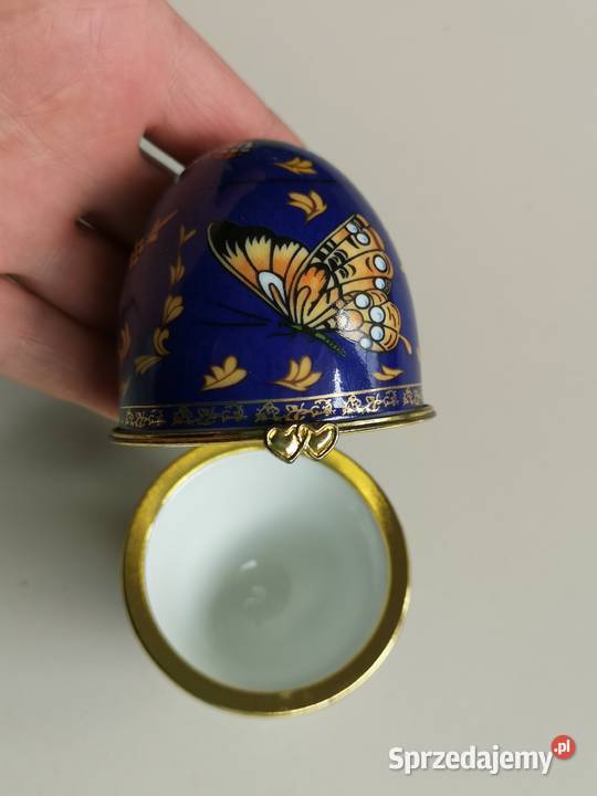 Porcelanowe jajko szkatułka vintage Toruń sprzedam