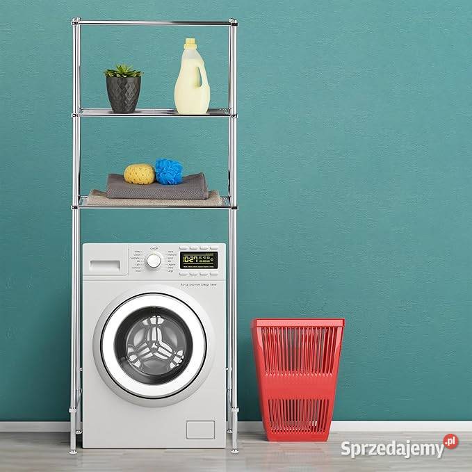 Regał łazienkowy z 3 półkami chromowany Białystok sprzedam