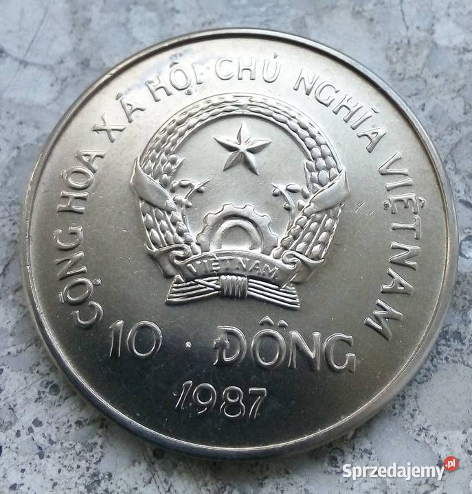 WIETNAM 10 DONG 1987 rWWF FAO GORYL Legionowo