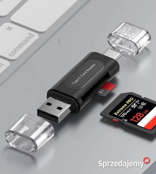 Czytnik kart pamięci SD TF micro sd na USB USBC
