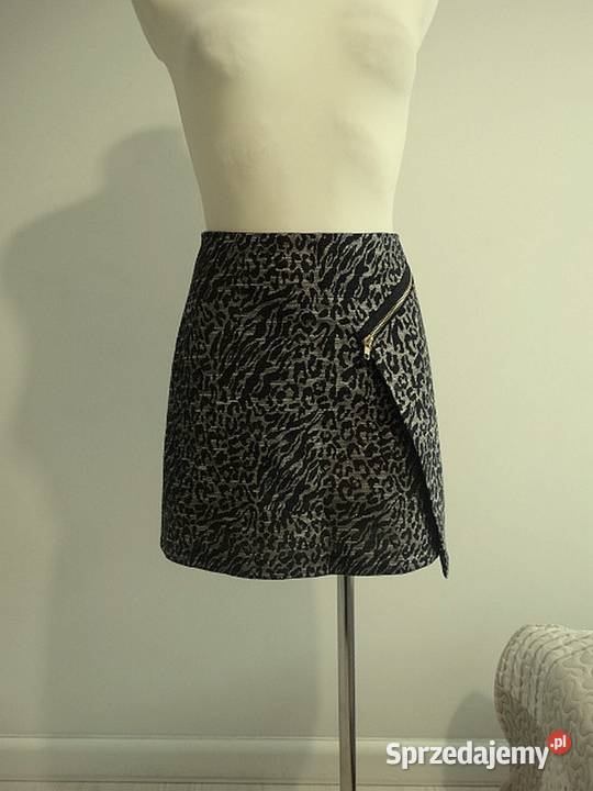 Spódnica Imprezowa Krótka ZłotoCzarna Modne Rozmiar 40(L) Spódnice i sukienki