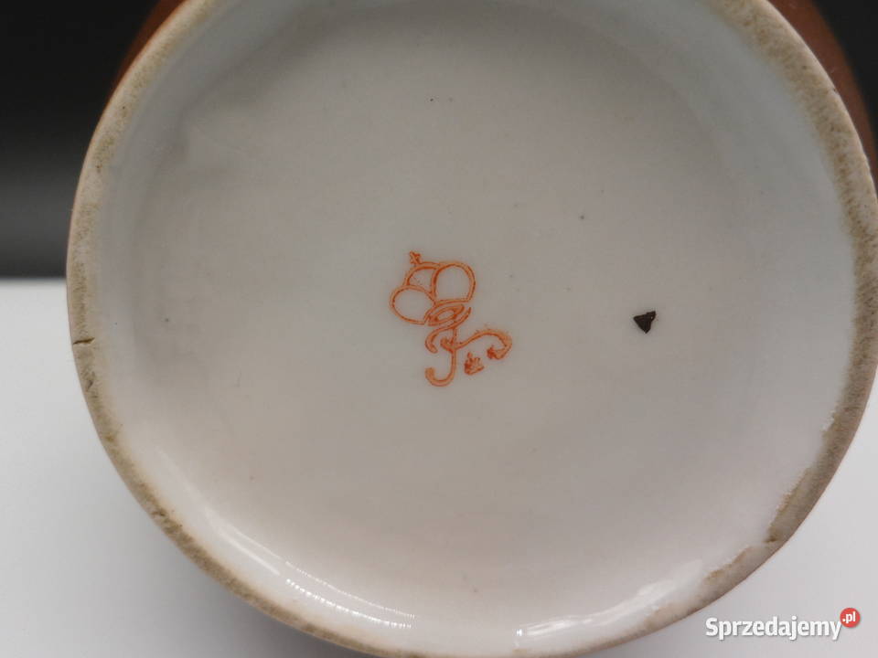 Uroczy Wazon porcelanowy w kropki Turyngia Raszków