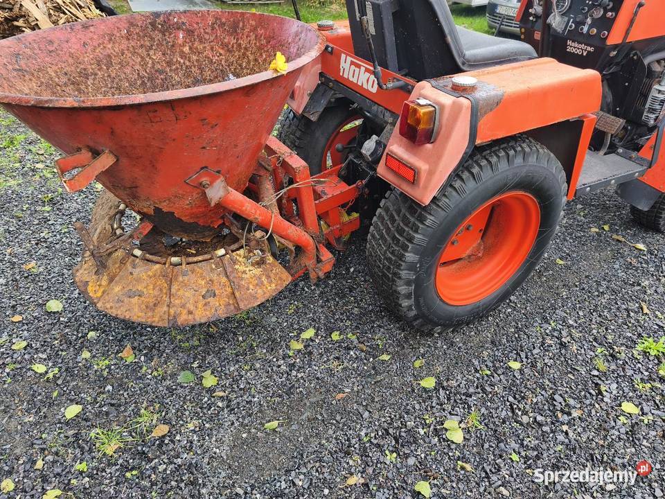 Mini traktor pług do śniegu solarka przyczepa Zielona Góra