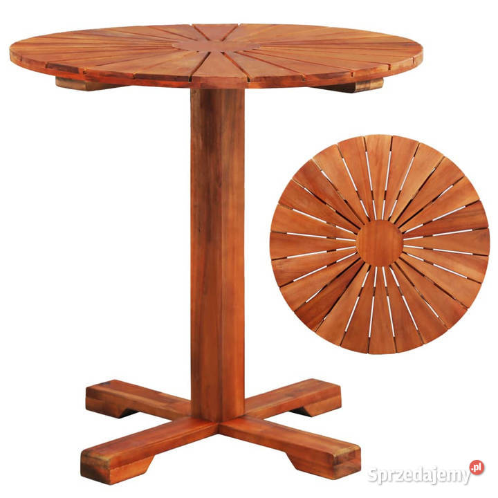 Stolik bistro 70x70 lite drewno akacjowe WM44037