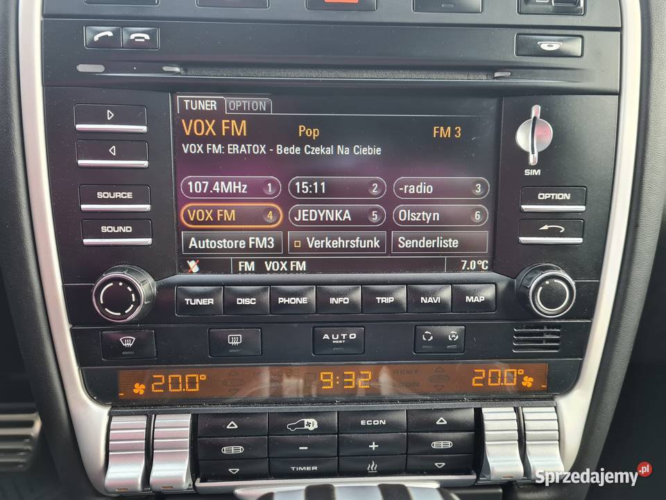 Porsche Cayenne Turbo S 550 Bogata wersja łopatki zmiany biegów Olsztyn